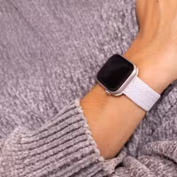 imoshion Bracelet tissé en nylon Apple Watch Series 1 á 9 / SE (38/40/41 mm) | Series 10 / 11 (42 mm) - Blanc