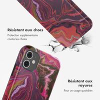 Selencia Coque arrière Vivid Apple iPhone 11 - Marble Purple