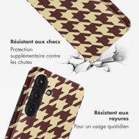 Selencia Coque arrière Vivid Samsung Galaxy S25 - Pied-de-Poule