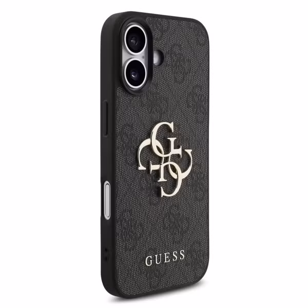 Guess Coque 4G Metal Logo Backcover Apple iPhone 17 - Noir