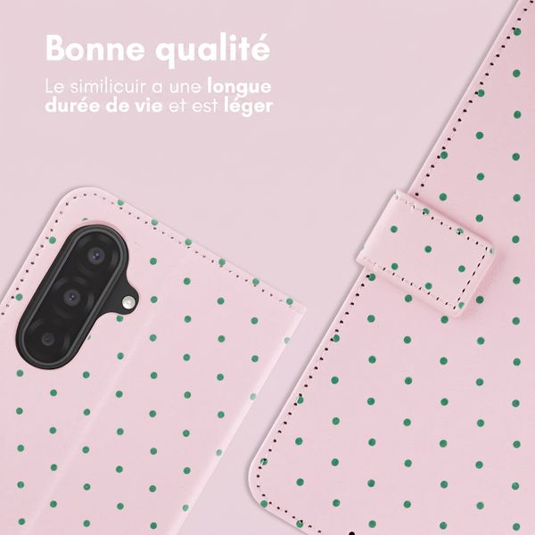 imoshion Étui de télephone portefeuille Design Samsung Galaxy A37 (5G) - Happy Dots