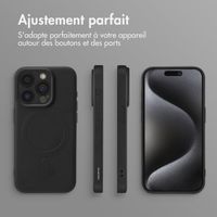 imoshion Coque Couleur avec MagSafe iPhone 15 Pro - Noir