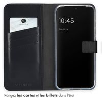 Selencia Étui portefeuille en cuir véritable Google Pixel 9 Pro XL - Noir