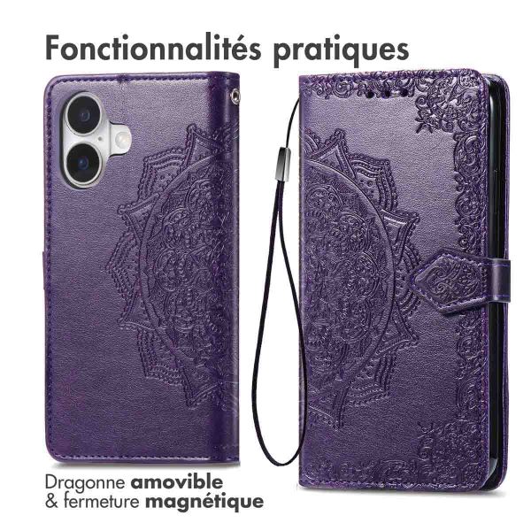 imoshion Etui de télephone Mandala Apple iPhone 17 - Violet