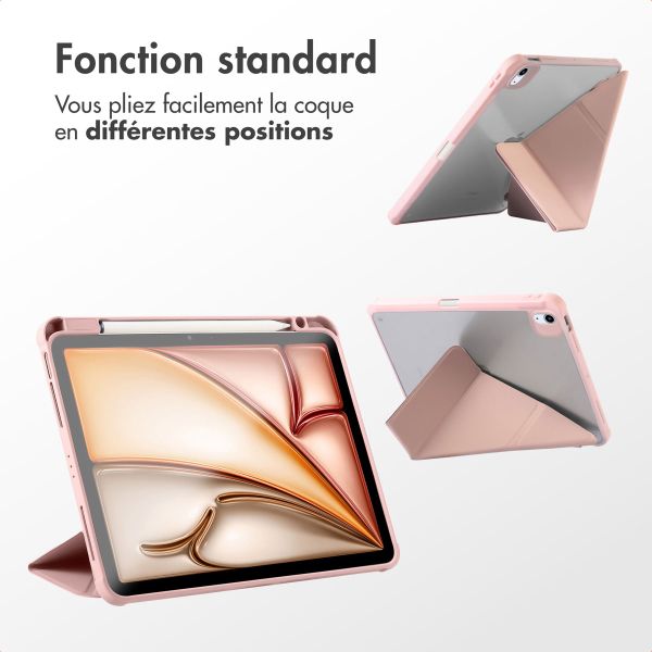 imoshion Coque tablette Origami iPad Pro 11 (2018 - 2022) / Air 5 (2022) / Air 4 (2020) - Rose