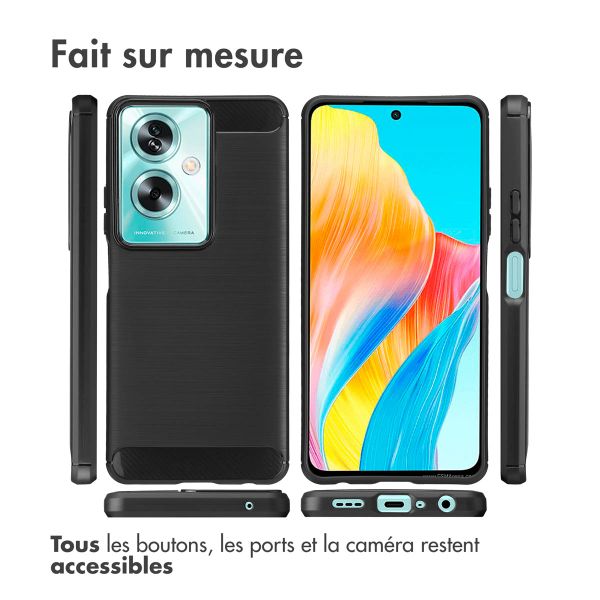 imoshion Coque Brushed Oppo A79 - Noir