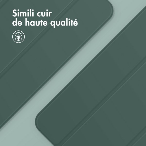 imoshion Magnetic etui de téléphone portefeuille Apple iPad Pro 11 (2025) M5 / (2024) M4 - Vert foncé