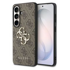 Guess Coque 4G Metal Logo Backcover Samsung Galaxy S26 - Marron