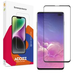 Accezz Protection d'écran en verre trempé Full Cover Samsung Galaxy S10 Plus