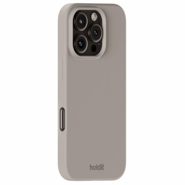 Holdit Coque Silicone iPhone 16 Pro Max - Taupe