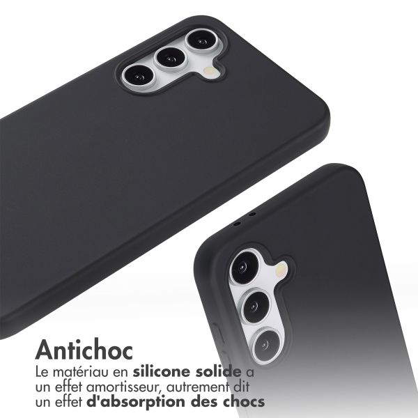 imoshion Coque en silicone avec cordon Samsung Galaxy A36 - Noir