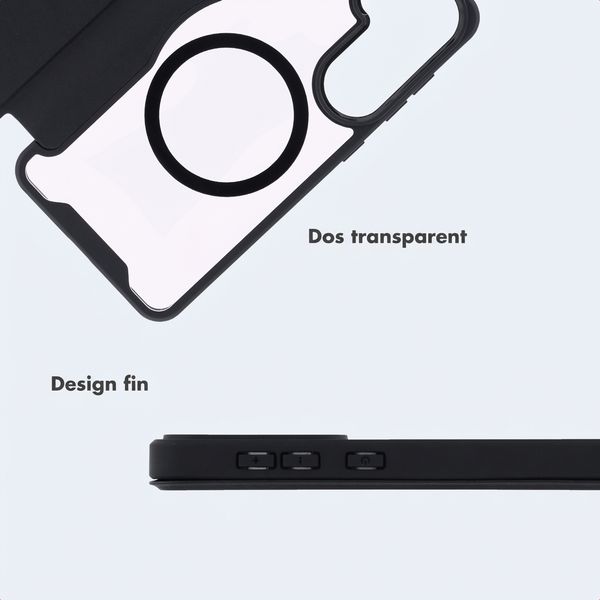 imoshion Bookcase transparente avec MagSafe Samsung Galaxy S26 - Noir