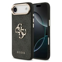 Guess Coque 4G Metal Logo Backcover Apple iPhone Air - Gold Edge - Black