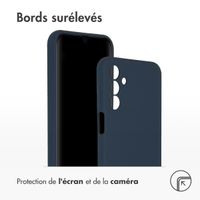 Accezz Coque Liquid Silicone Samsung Galaxy A15 (5G/4G) - Bleu foncé