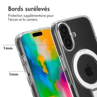 Accezz Coque Ring Stand avec MagSafe Apple iPhone 16 - Transparent