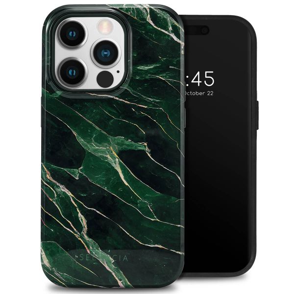 Selencia Coque arrière Vivid Tough iPhone 14 Pro - Chic Marble Quartz