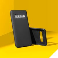 Accezz Coque Liquid Silicone Samsung Galaxy A50 / A30s - Noir