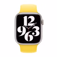 Apple Bracelet Boucle unique en Silicone Apple Watch | 38/40/41/42 mm - Taille 6 - Canary Yellow