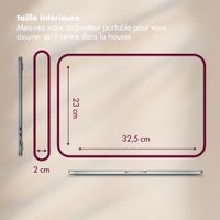 Selencia Pochette ordinateur Corduroy 13-14 pouces - Dark Rose