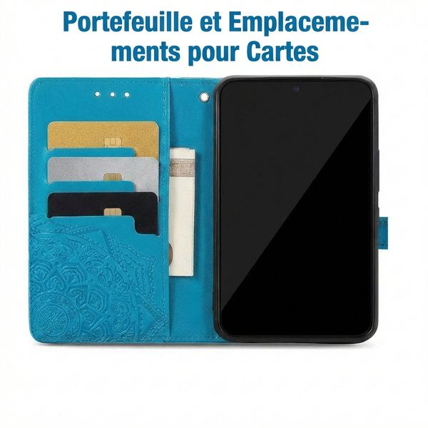 imoshion Etui de télephone Mandala Samsung Galaxy S24 Plus - Turquoise