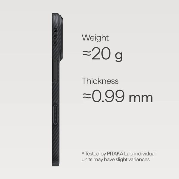 Pitaka Coque Ultra Slim Apple iPhone 17 Pro - Noir