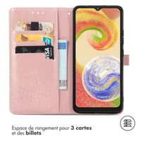 imoshion Etui de téléphone portefeuille Mandala Samsung Galaxy A04 - Rose Dorée