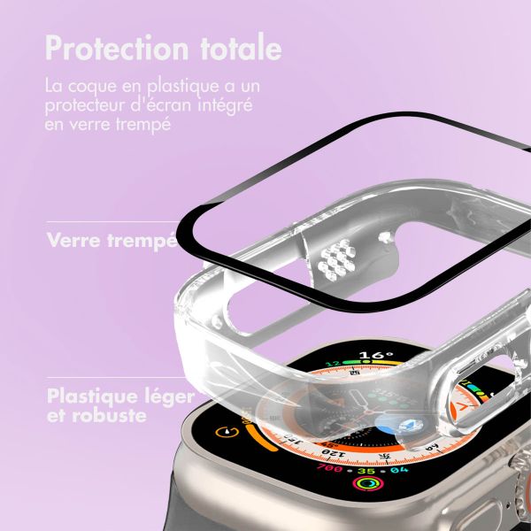 imoshion Coque rigide à couverture complète Apple Watch Ultra / Ultra 2 / Ultra 3 - 49 mm - Transparent