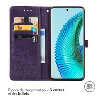 imoshion Etui de téléphone portefeuille Mandala Honor Magic 6 Lite - Violet