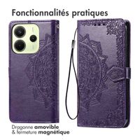 imoshion Etui de télephone Mandala Xiaomi Redmi Note 14 (4G) - Violet