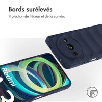 imoshion Coque arrière EasyGrip Xiaomi Redmi A3 - Bleu foncé