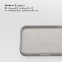Selencia Étui portefeuille amovible Olyn avec MagSafe Apple iPhone 16e - Gris
