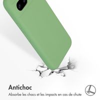 Accezz Coque Liquid Silicone Google Pixel 8a - Vert