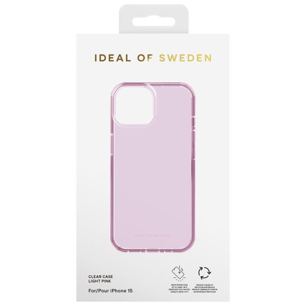 iDeal of Sweden Coque Clear Apple iPhone 15 - Light Pink