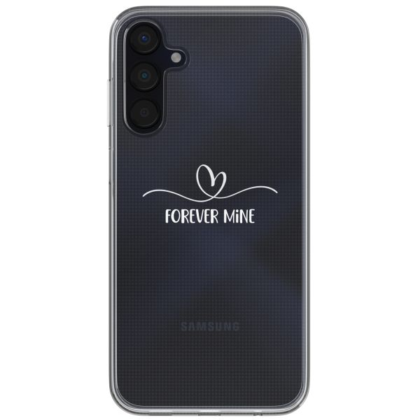 Coque personnalisée avec un cœur élégant Samsung Galaxy A15 - Transparent