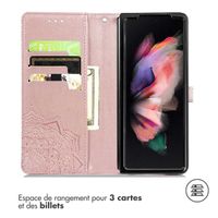 imoshion Etui de télephone Mandala Samsung Galaxy Z Fold 5 - Rose Doré