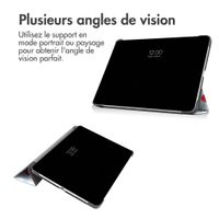 imoshion Coque tablette Design Trifold Apple iPad Air 11 pouces (2026) M4 / (2025) M3 / (2024) M2 / Air 5 (2022) / Air 4 (2020) - Cherry Check