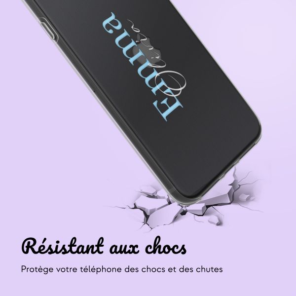 Coque personnalisée avec un nom iPhone SE (2022 / 2020) / 8 / 7 - Transparent