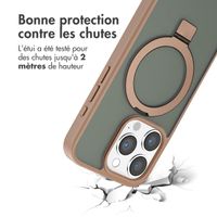 Accezz Coque Ring Stand avec MagSafe iPhone 15 Pro - Brown