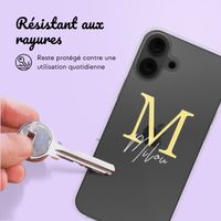 Coque personnalisée avec une lettre iPhone 16 - Transparent