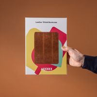 Accezz Coque tablette trifold en cuir Apple iPad Pro 11 (2025) M5 / (2024) M4 - Cognac