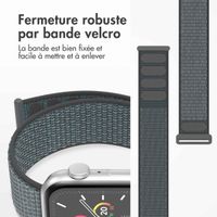 imoshion Bracelet en nylon Apple Watch Series 1 t/m 9 / SE (38/40/41 mm) | Series 10 / 11 (42 mm) - Ash Green