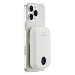 imoshion Batterie externe MagSafe - 10.000 mAh - Batterie externe sans fil - Blanc