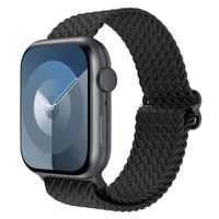 imoshion Bracelet tissé en nylon Apple Watch Series 1 á 11 / SE / Ultra (44/45/46/49 mm) - Noir