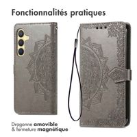 imoshion Etui de télephone Mandala Samsung Galaxy S24 / S25 - Gris