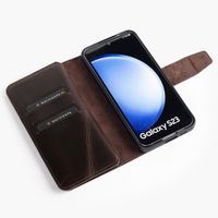 Wachikopa Étui de téléphone portefeuille Multi Wallet Samsung Galaxy S23 - Dark Brown