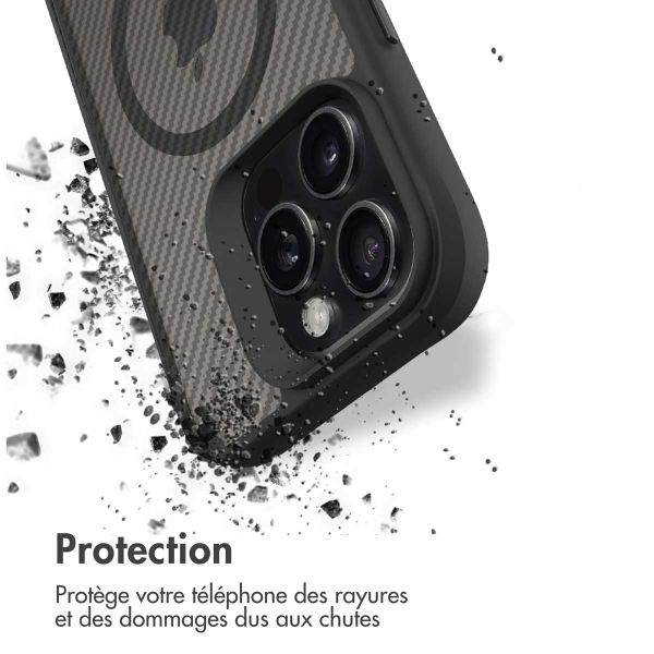 imoshion Rugged Hybrid Carbon Case avec MagSafe iPhone 16 Pro Max - Noir