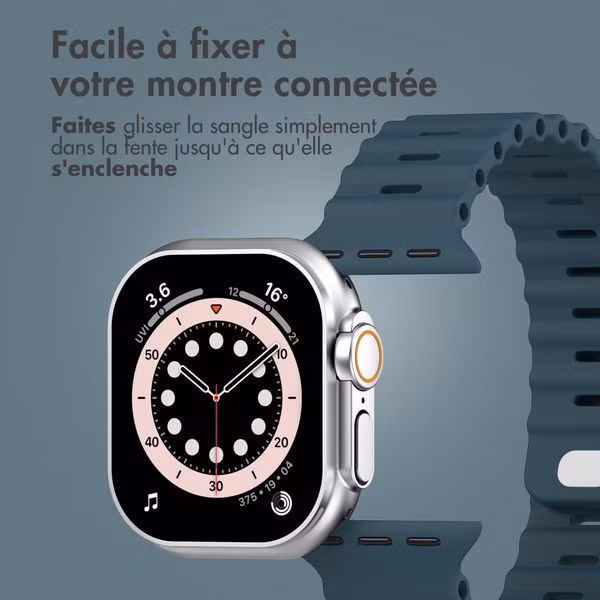 Accezz Bracelet Ocean Apple Watch Series 1 - 11 / SE / Ultra (44/45/46/49 mm) - Abyss Blue