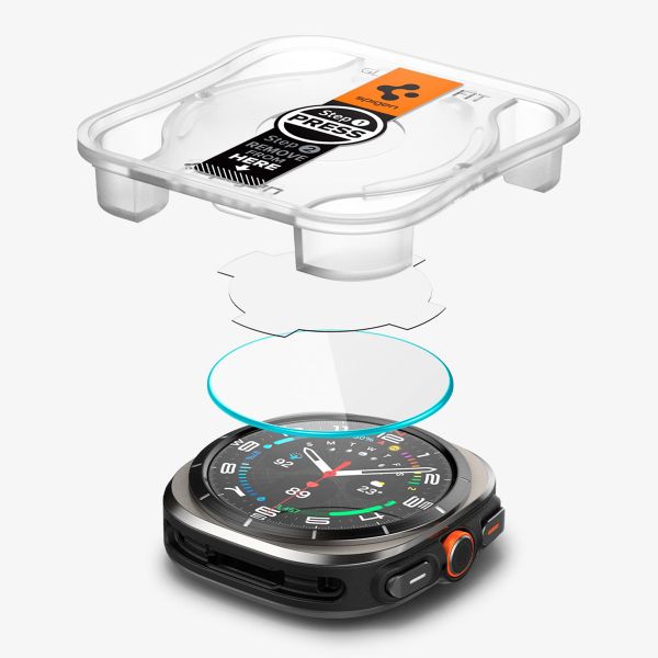 Spigen Protection d'écran EZ FIT Glas.tR avec applicateur Samsung Galaxy Watch Ultra (2024/2025) - Transparent