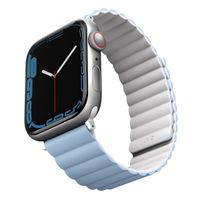 Uniq Bracelet double face Revix Apple Apple Watch Series 1 á 9 / SE (38/40/41 mm) | Series 10 (42 mm) - Blanc/Bleu