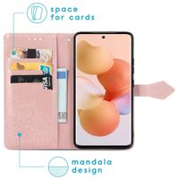 imoshion Etui de téléphone portefeuille Mandala Xiaomi 12 / 12X - Rose Dorée